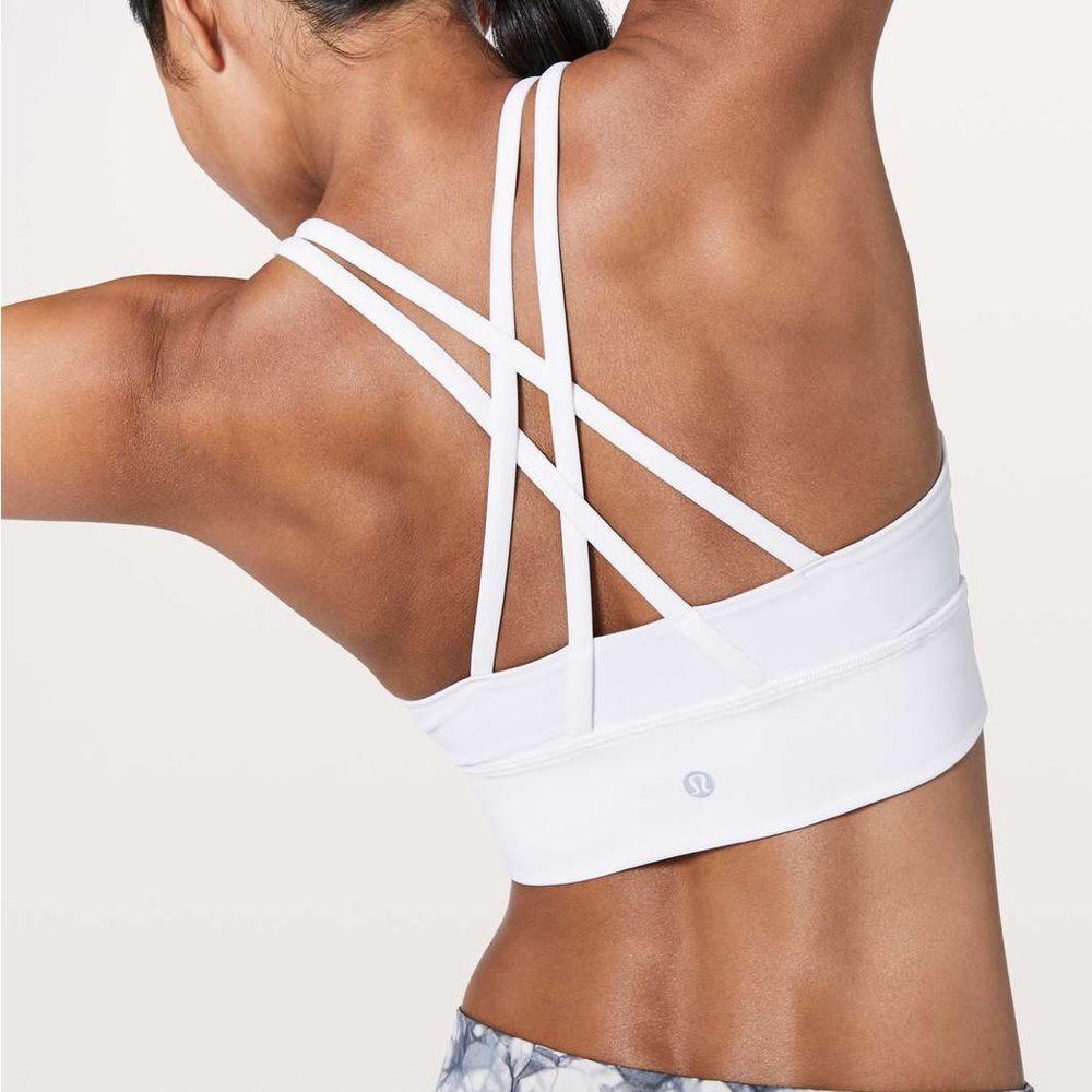 LULULEMON Energy Sports Bra Long Line White 6